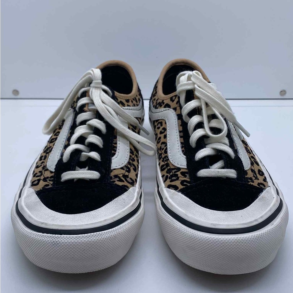 Vans Leopard Print Unisex Lace-Up Sneakers Size Women’s 5 / Men’s 3.5 - Picture 2 of 9
